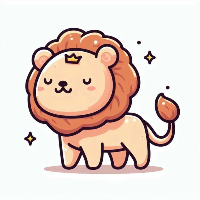 Chiêm ngưỡng tạo hình dễ thương con sư tử chibi