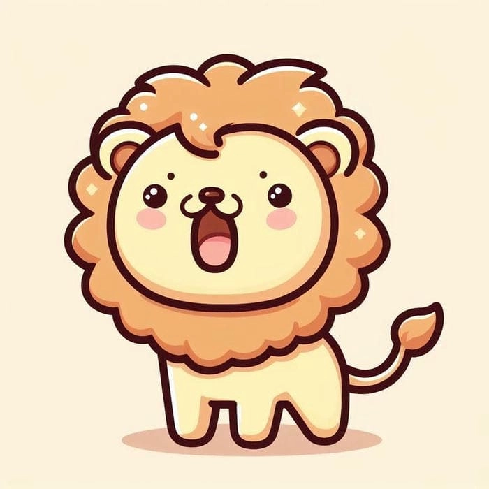 Ngắm nhìn bộ sưu tập hình sư tử chibi