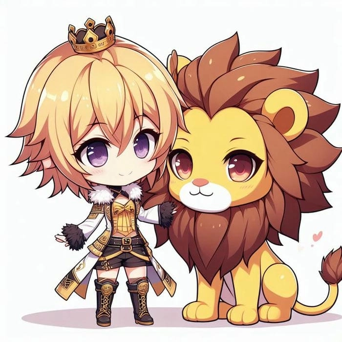 Khám phá ngay bộ ảnh sư tử chibi cute