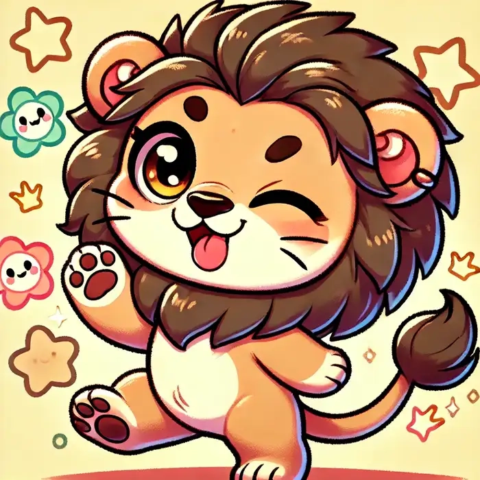 Ngắm ngay bộ ảnh hình sư tử chibi