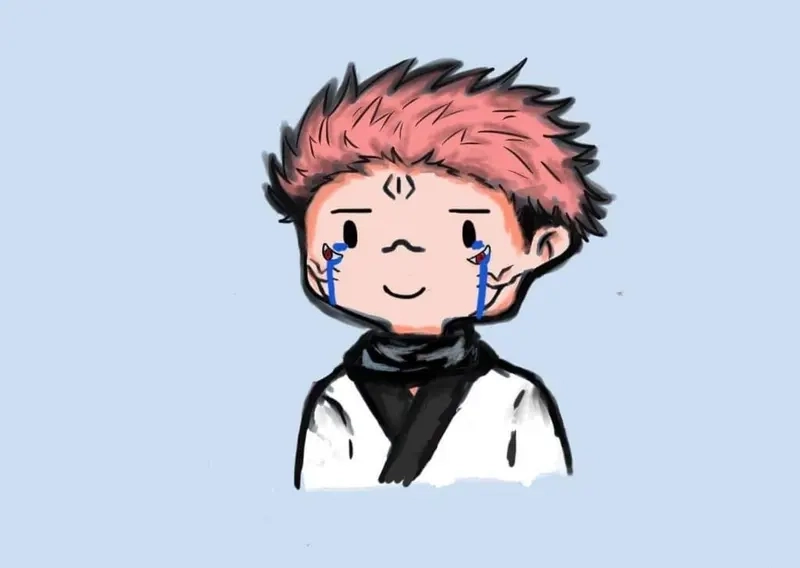 Học cute sukuna chibi drawing đơn giản