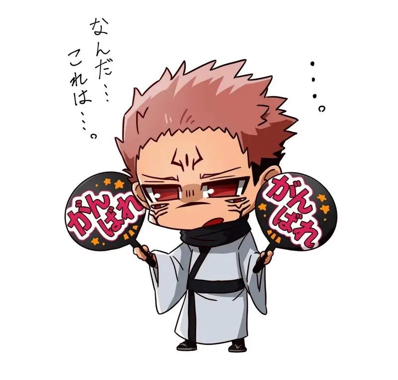 Chọn ngay sukuna chibi sticker trang trí vui