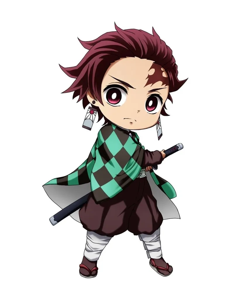 Cách sáng tạo siêu dễ với vẽ tanjiro chibi