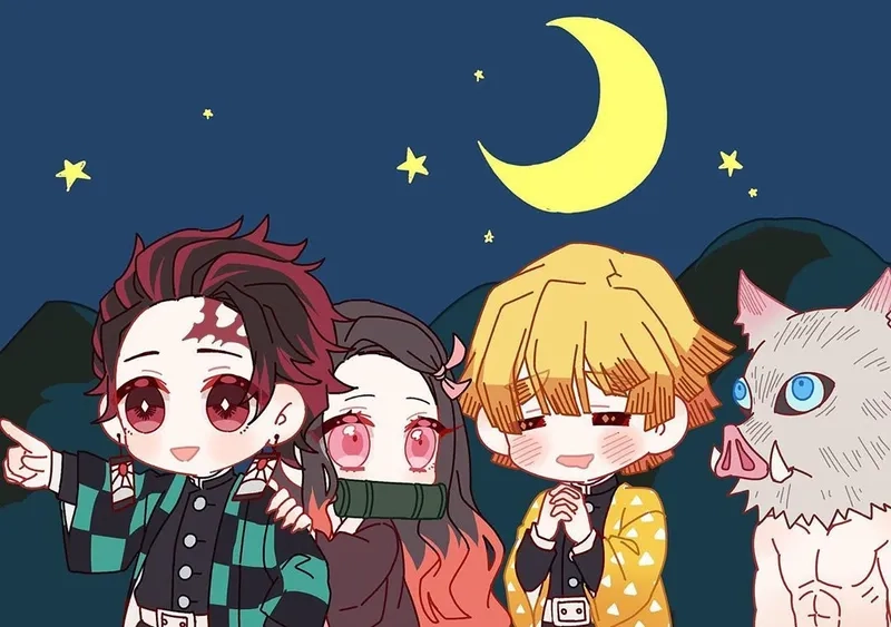 Nét ngầu dễ thương của kamado tanjiro chibi cute