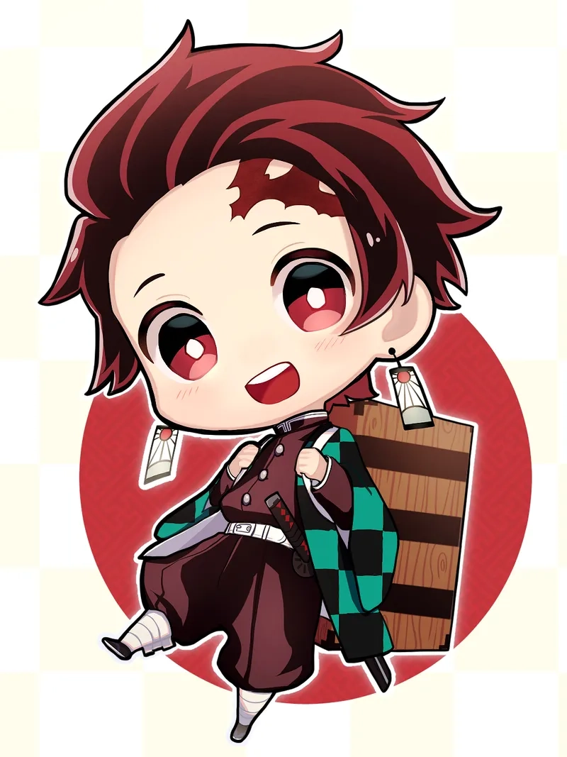 Bé nào cũng học được với tanjiro chibi dễ vẽ