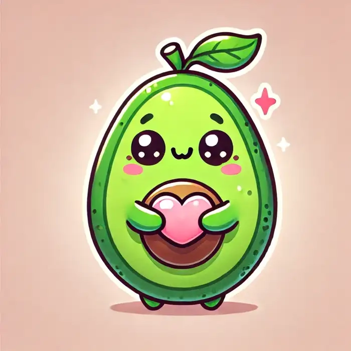 Tuyển chọn hình chất lượng hình trái bơ chibi