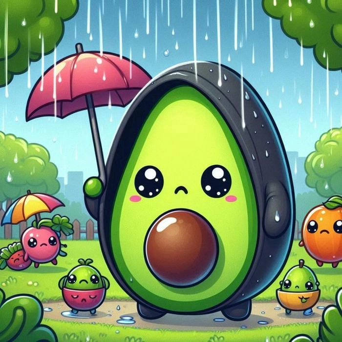 Khám phá ngay hình chibi quả bơ