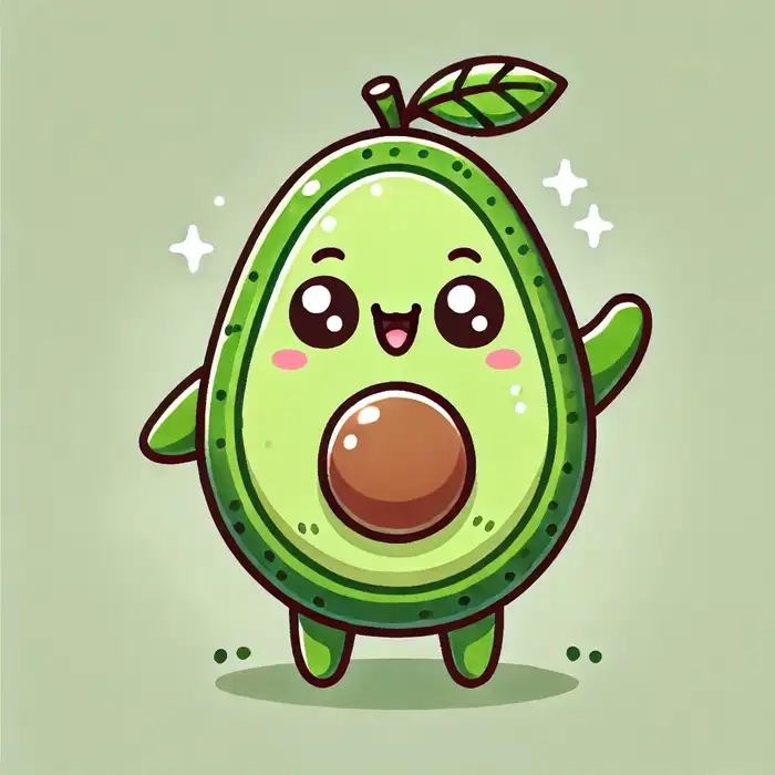 Hình ảnh thú vị của ăn quả chibi