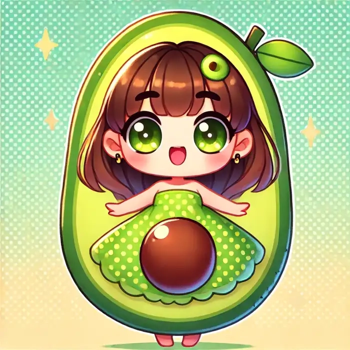 Bộ ảnh chibi dễ thương chibi bơ