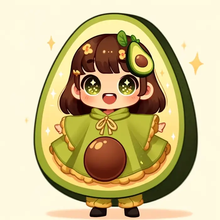 Cập nhật hình nền hình nền quả bơ chibi