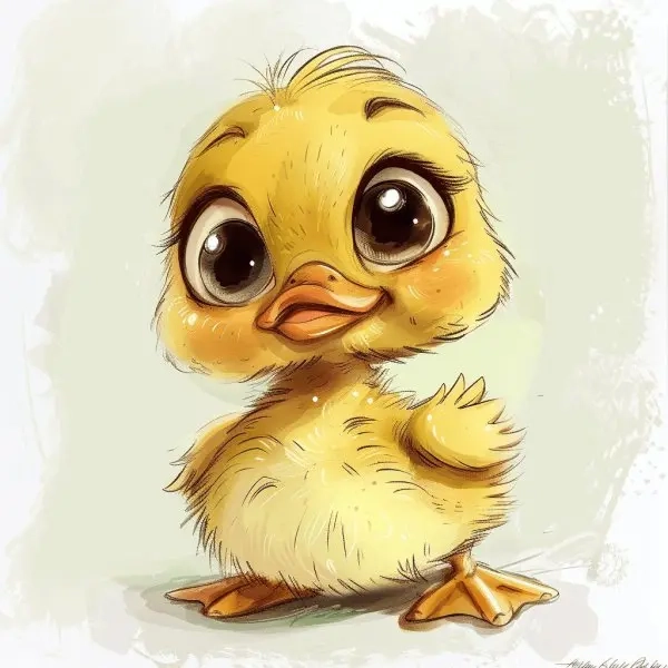 Làm mới thiết bị với hình nền vịt cute chibi