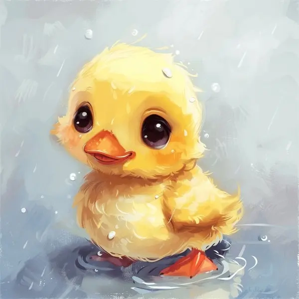 Thêm sắc màu với bộ ảnh bé vịt cute