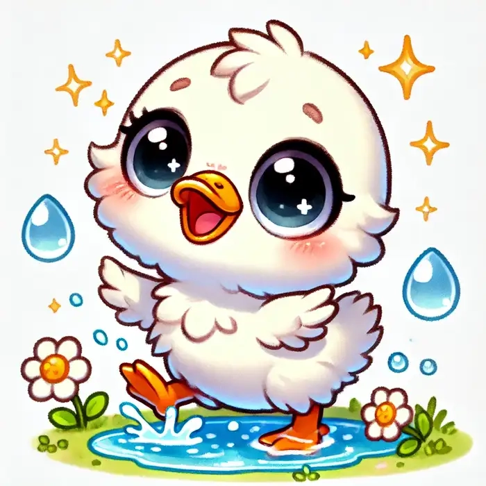 Lưu ngay những ảnh con vịt cute chibi
