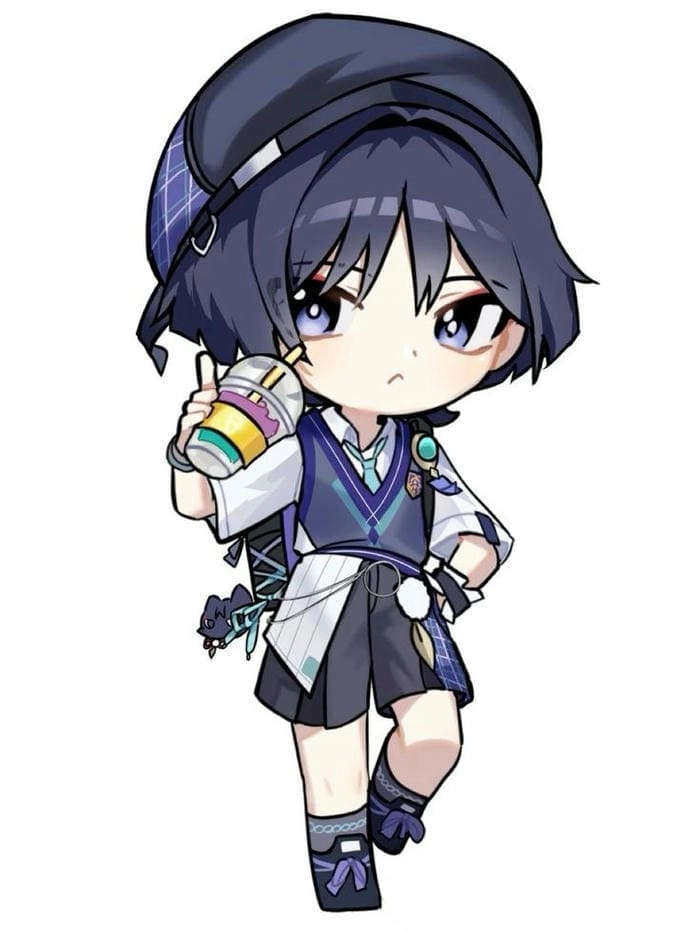 Đắm chìm trong thế giới genshin impact wanderer chibi