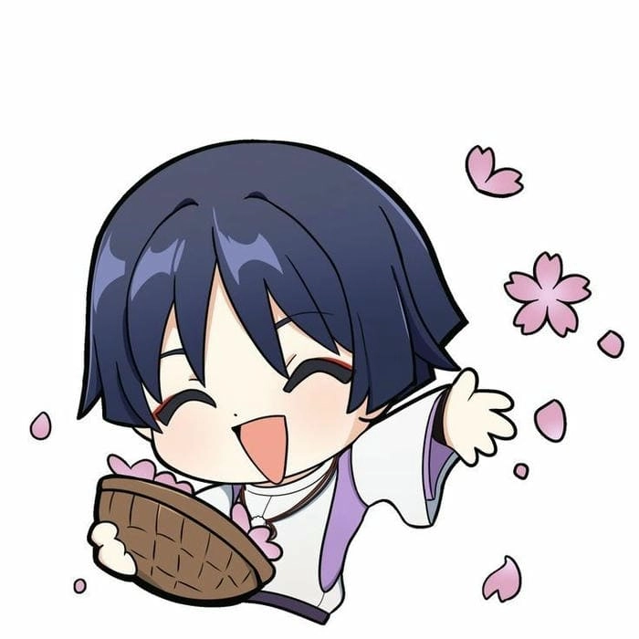 Ảnh nghệ thuật siêu dễ thương genshin wanderer chibi
