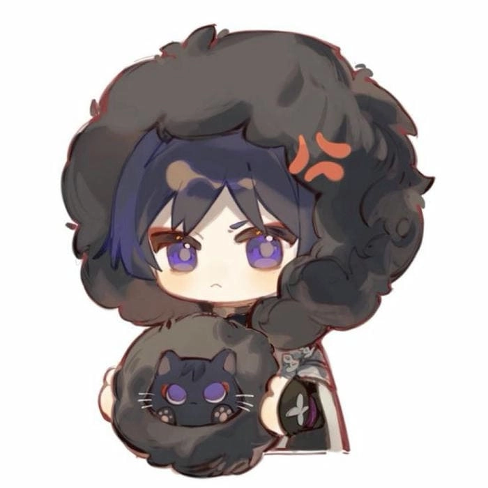 Phiên bản mèo dễ thương của wanderer chibi cat