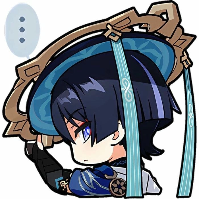 Sticker định dạng png của wanderer chibi sticker png