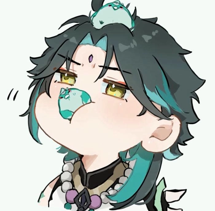 Hình nền cực chất với xiao chibi png