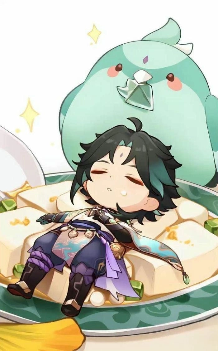 Lưu ngay sticker đẹp sticker xiao chibi png
