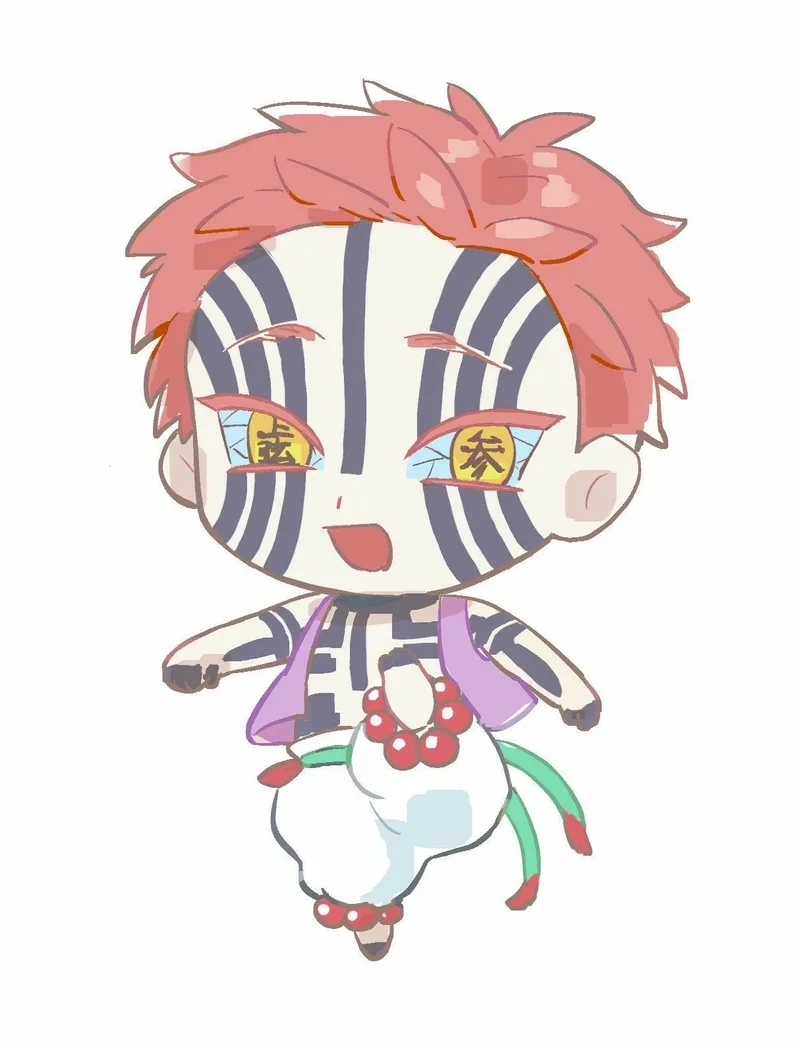 Hình ảnh dễ thương của Akaza chibi