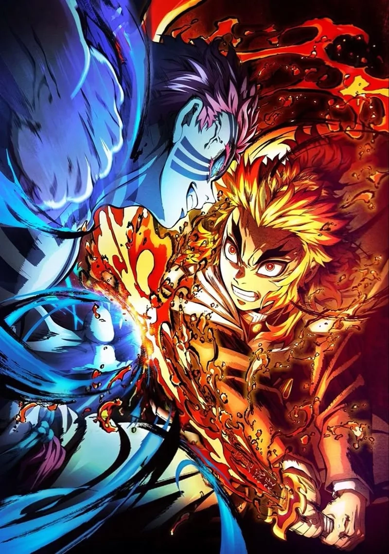 Cú va chạm định mệnh Rengoku x Akaza