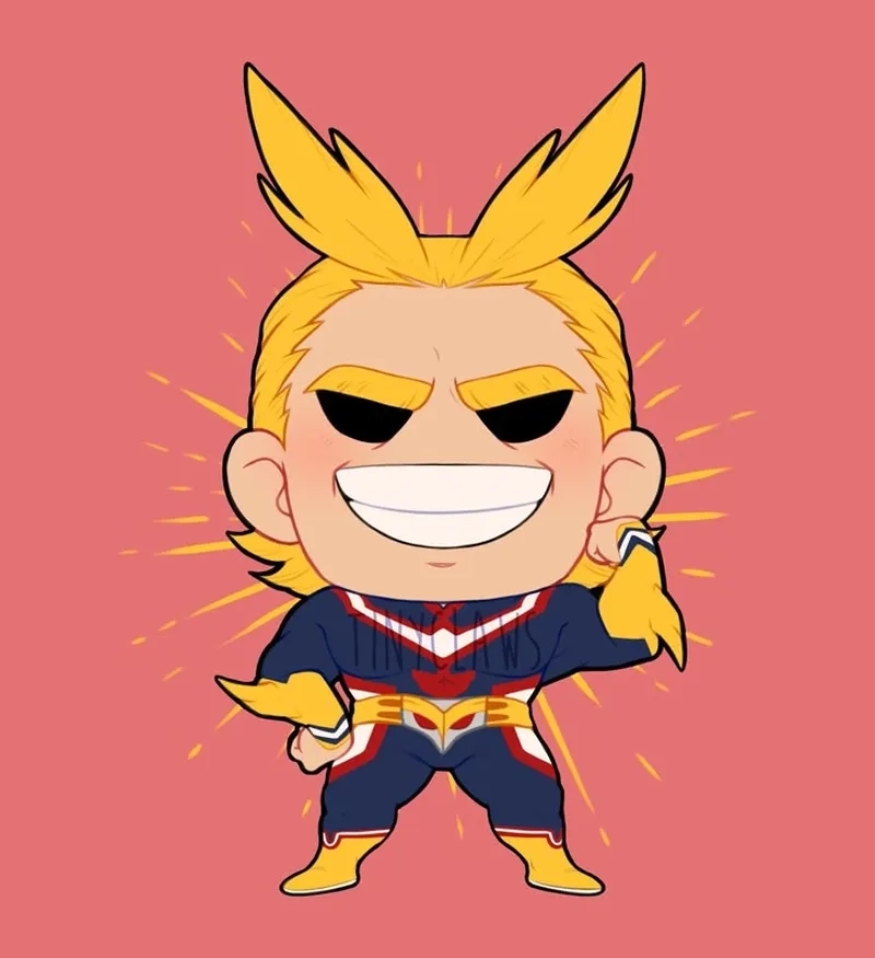 All Might chibi phiên bản dễ thương