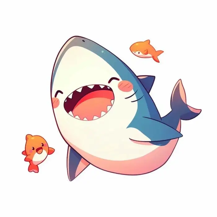 Ảnh cá mập chibi đẹp ngất ngây lòng người