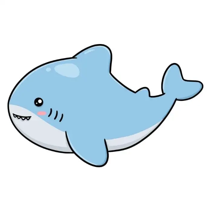 Avatar cá mập chibi cute cho tín đồ dễ thương