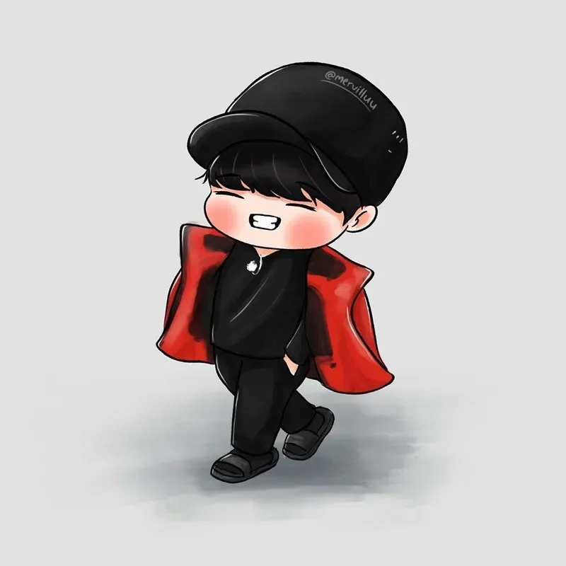 Hình ảnh chibi nam ngầu tràn đầy khí chất