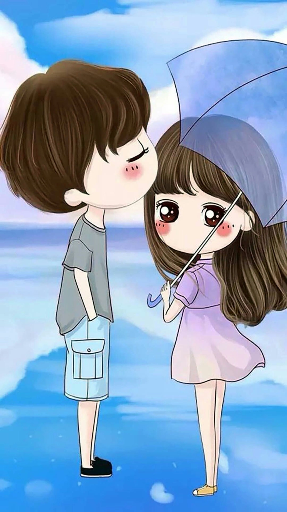 Chibi anime cặp đôi cute là lựa chọn không thể thiếu