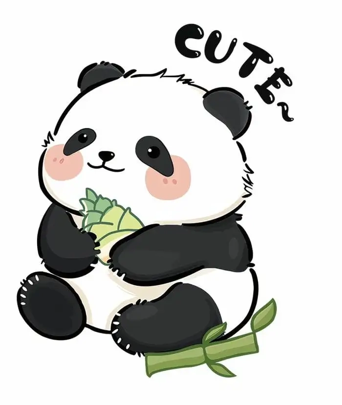 Gấu panda chibi khiến người xem mỉm cười nhẹ nhàng