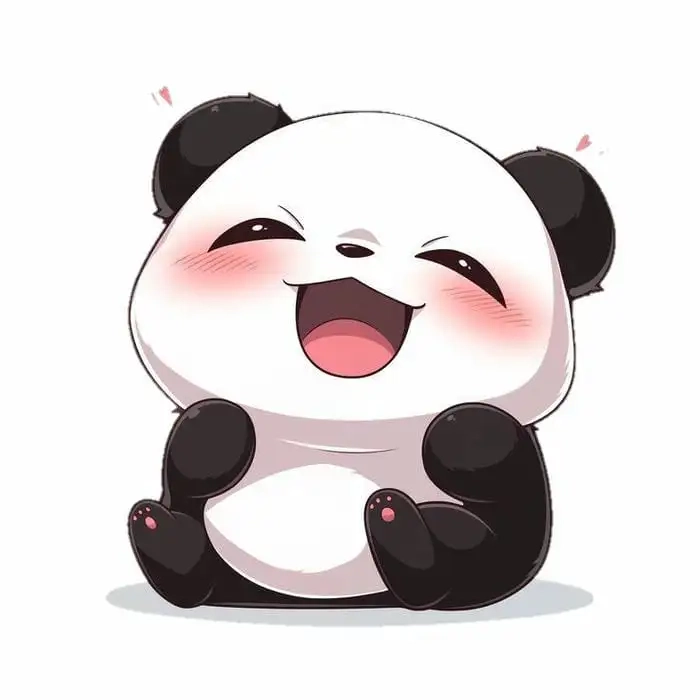 Gấu trúc cute chibi luôn làm fan anime mê mẩn
