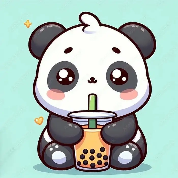 Hình ảnh gấu trúc chibi tạo hình sinh động dễ mến