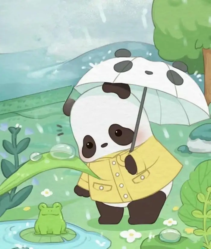 Chibi panda cute mang đến nguồn năng lượng tích cực