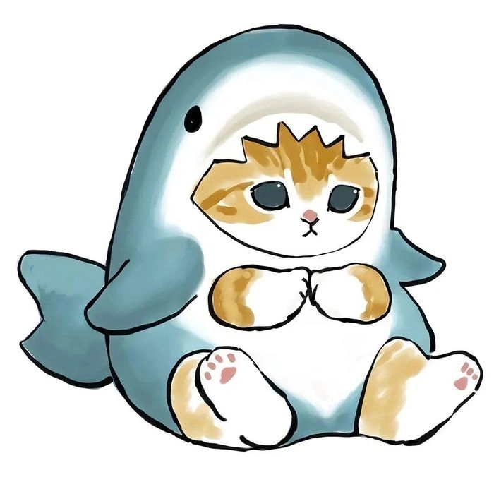 Hình avatar cute mèo chibi dễ thương cực kỳ