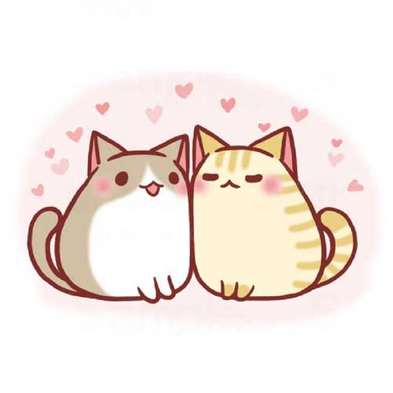 Chibi cute avatar mèo cute chibi vô cùng đáng yêu