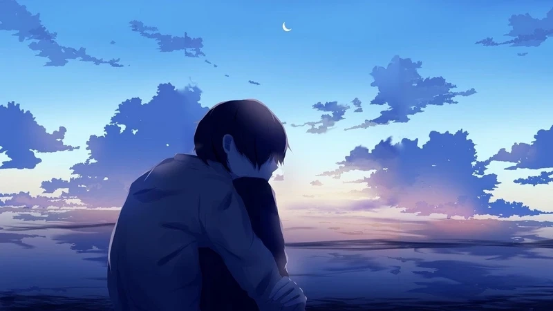 Những ngày không nắng cùng ảnh phong cảnh buồn anime