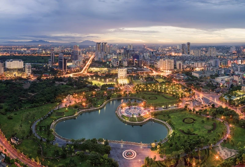 Hơi thở đô thị trong hình ảnh phong cảnh thành phố