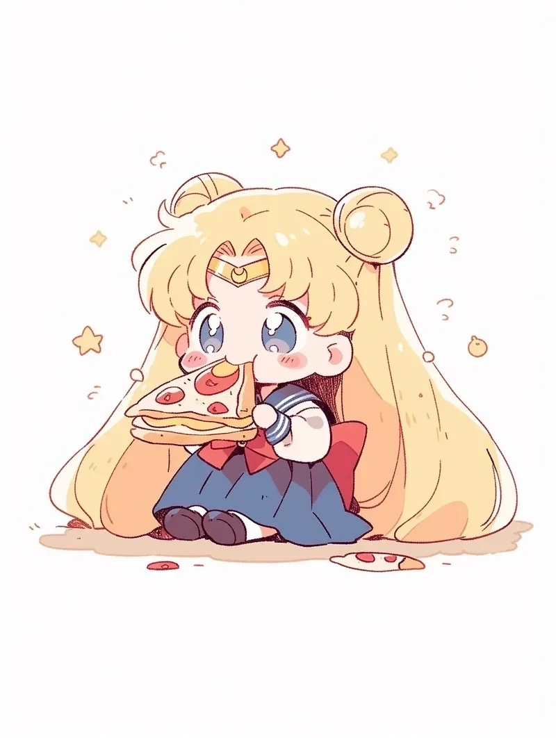 Hình anime chibi đơn giản mà rất dễ mến