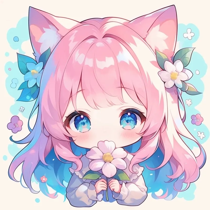Hình anime cute đơn giản nhẹ nhàng mà cuốn hút