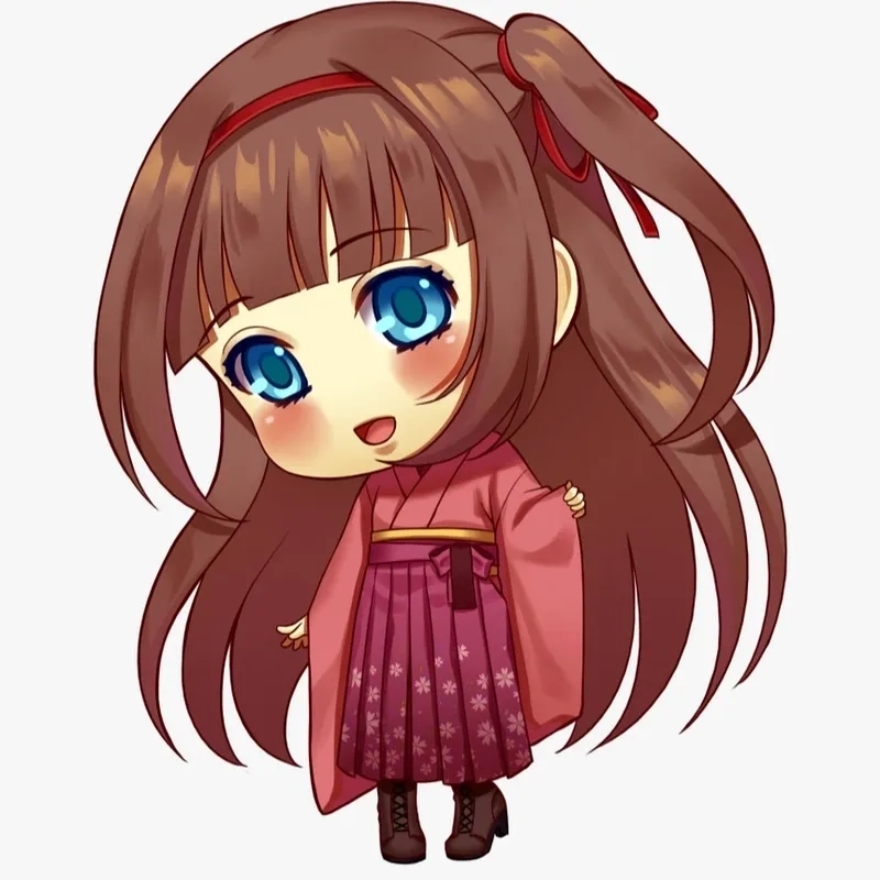 Hình chibi anime cute như bước ra từ truyện tranh