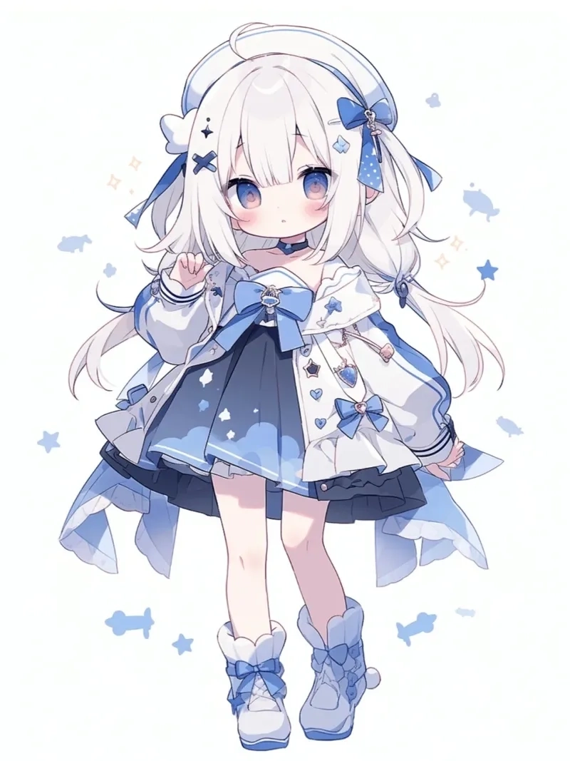 Hình ảnh chibi anime mềm mại trong từng nét vẽ