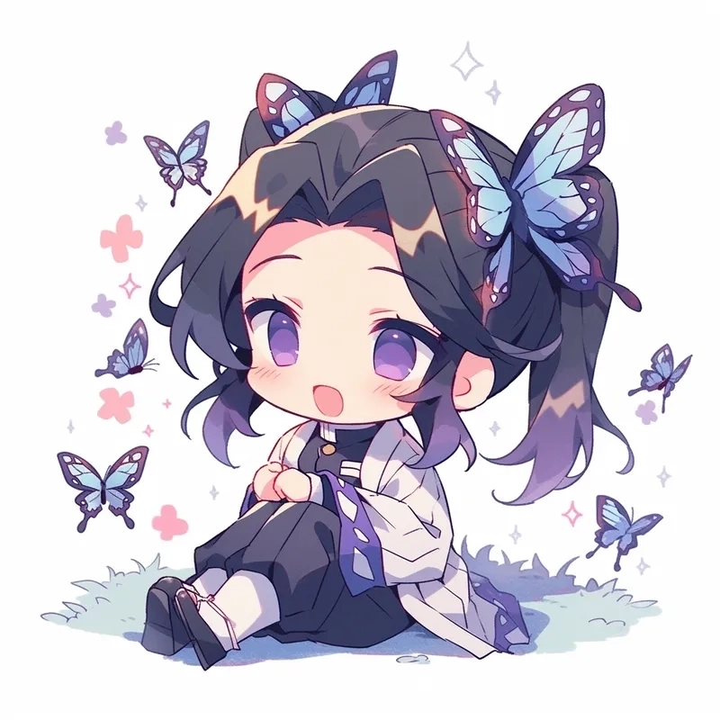 Hình ảnh đẹp anime chibi rực rỡ từng sắc thái