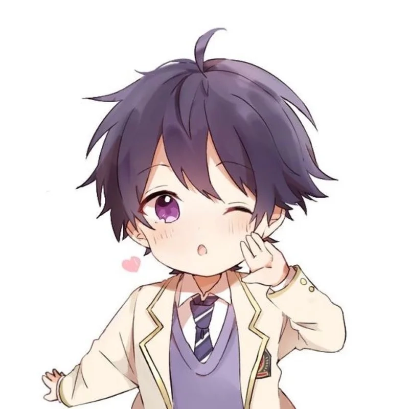Ảnh anime nam chi bi với kiểu tóc ấn tượng