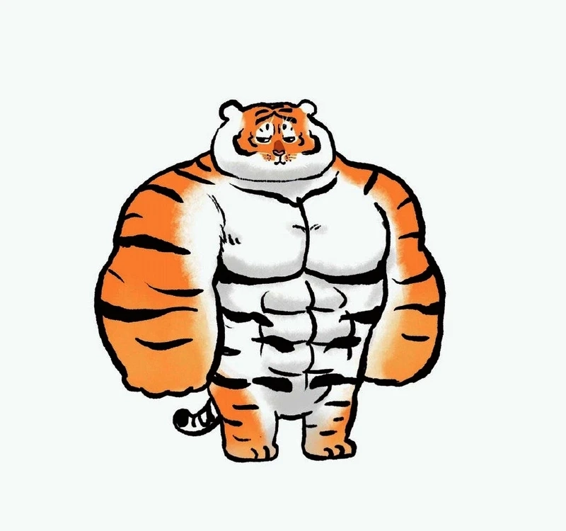 Hình nền hổ cute ngộ nghĩnh như chú mèo rừng mini