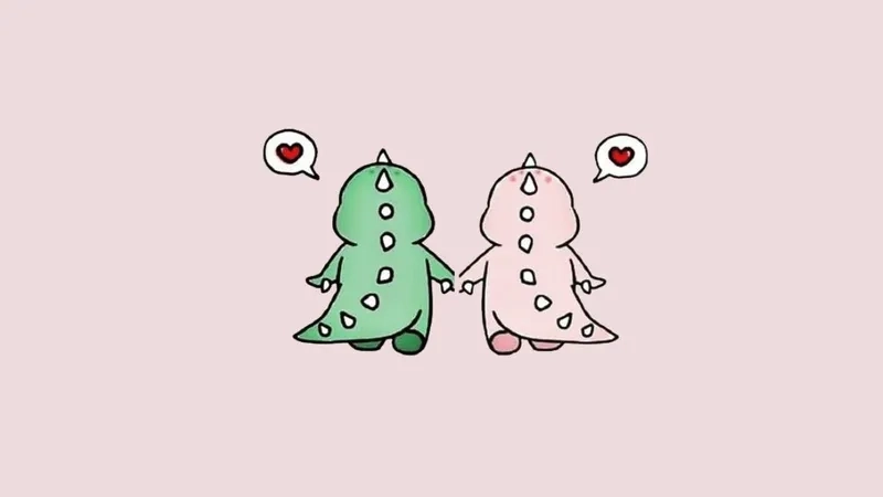 Avatar đôi khủng log cute như bước ra từ truyện tranh