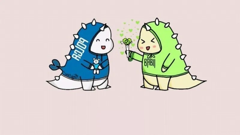 Chibi avatar đôi khủng log siêu dễ thương cho các cặp đôi