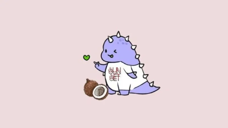 Hình nền đẹp cute khủng long xinh xắn đến tan chảy