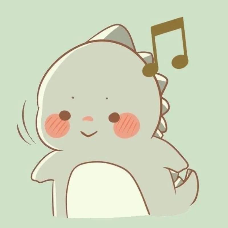 Ảnh đại diện khủng long xanh cute mang lại cảm giác bình yên