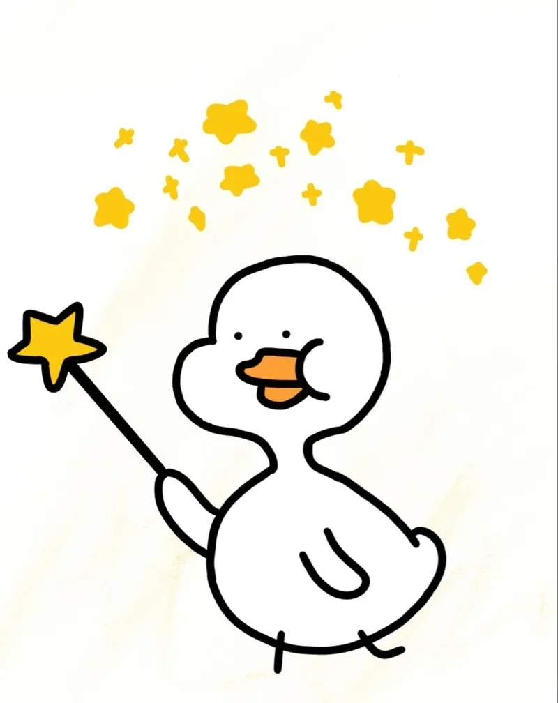 Avatar vịt trắng chuẩn gu dễ thương khiến tim tan chảy